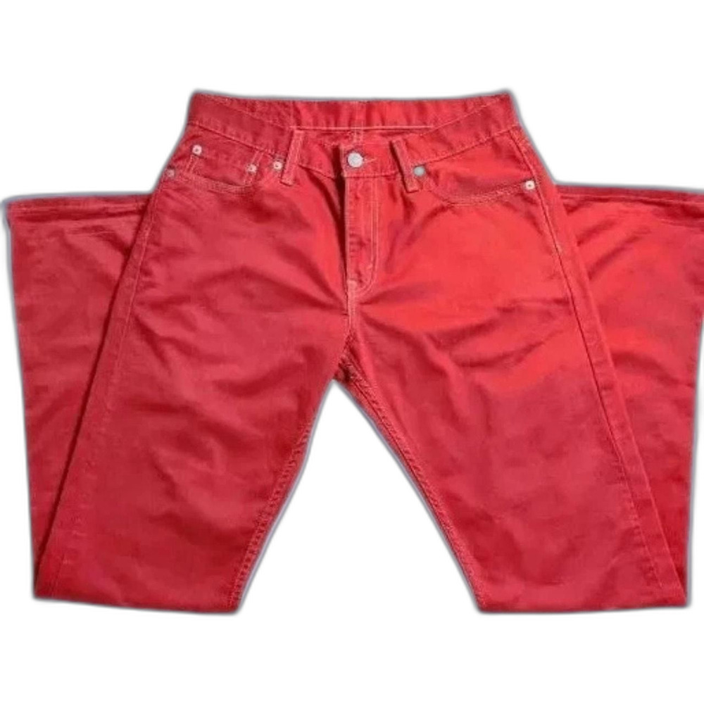 Levi's 514 5-pocket Denim Straight Leg Jeans Size 30x32 Red